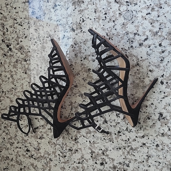 Schutz Juliana cage stilleto heels US sz 9.5 - Picture 3 of 10